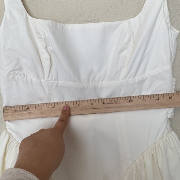 HOUSE OF CB 'Florianne' Ivory Bow Mini Dress NWOT size S - Picture 8 of 11